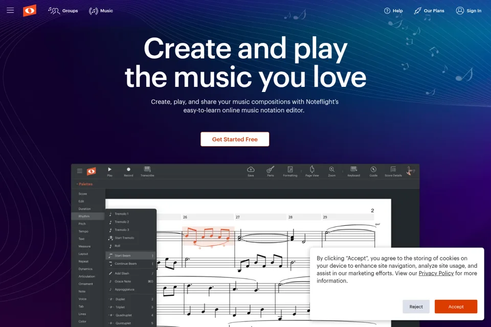 Landing page preview