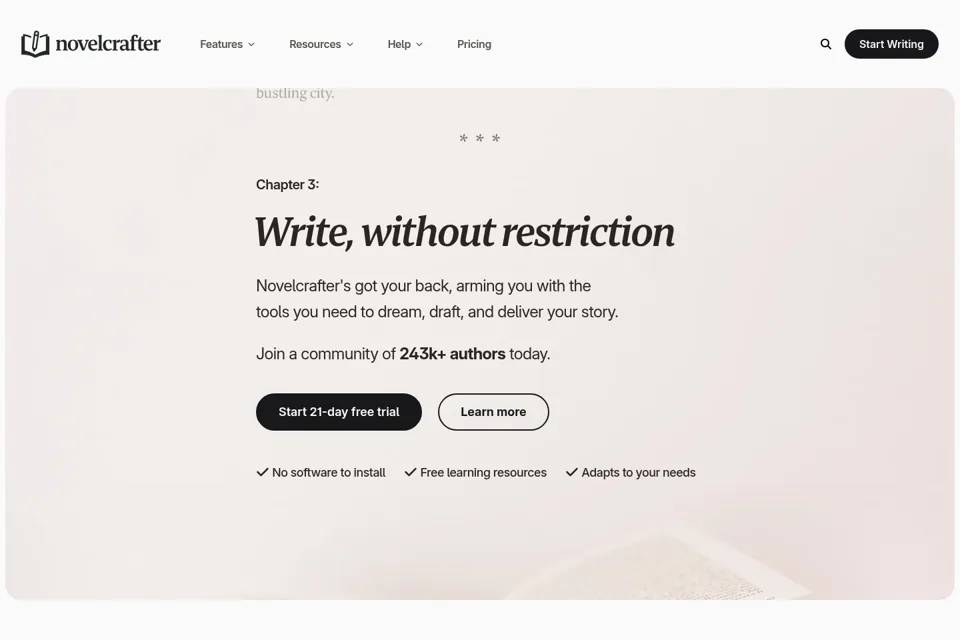 Landing page preview