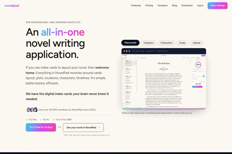 Landing page preview
