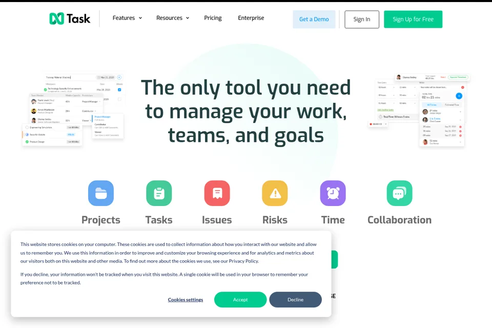Landing page preview