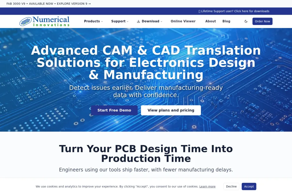 Landing page preview