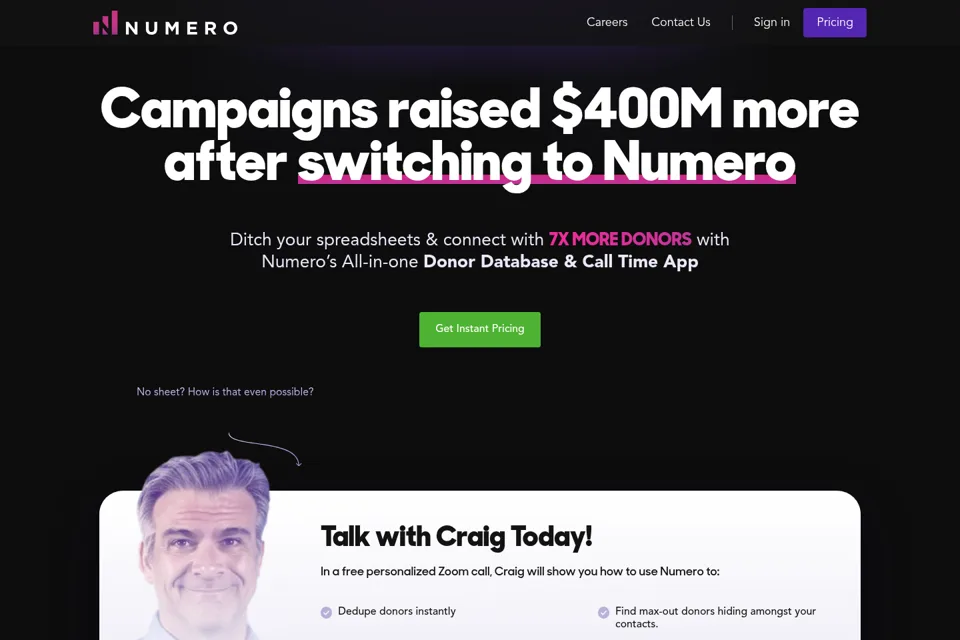 Landing page preview