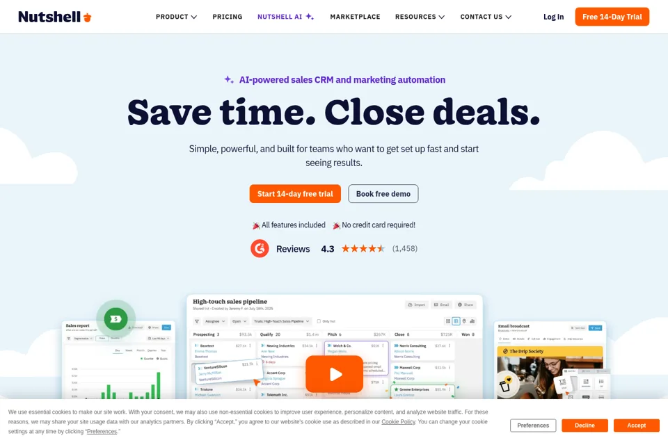 Landing page preview