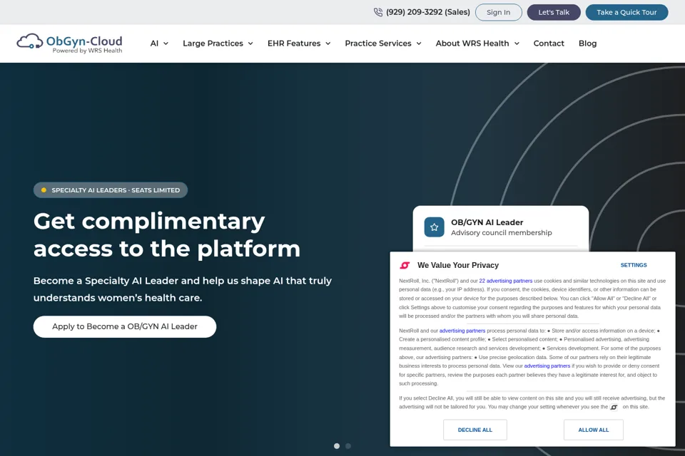 Landing page preview
