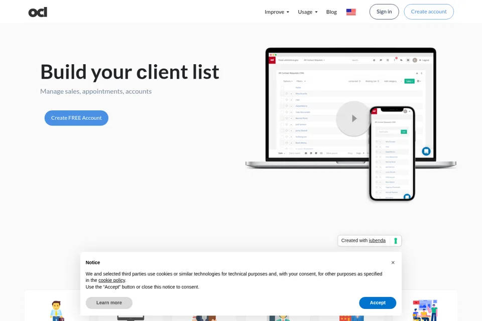 Landing page preview