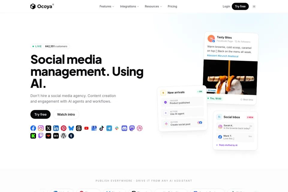Landing page preview