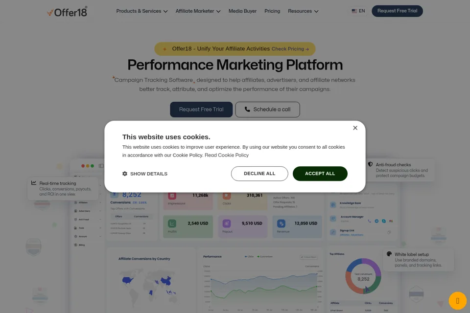 Landing page preview