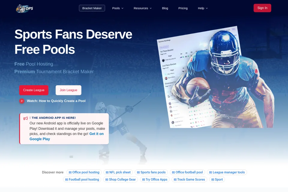 Landing page preview
