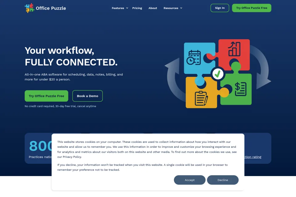 Landing page preview