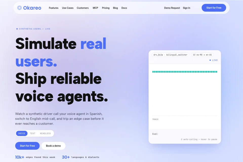 Landing page preview