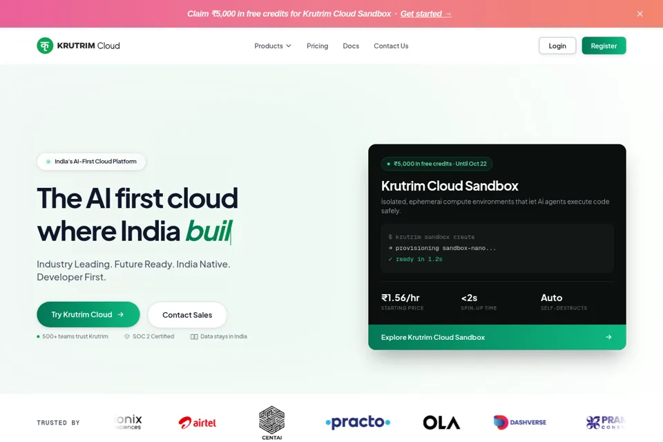Landing page preview