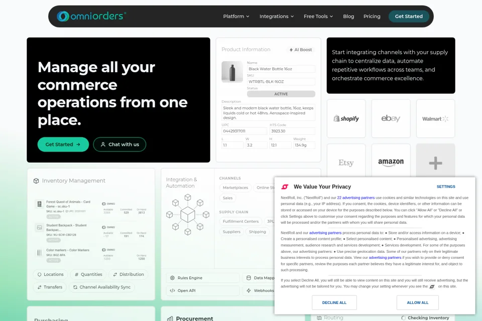 Landing page preview