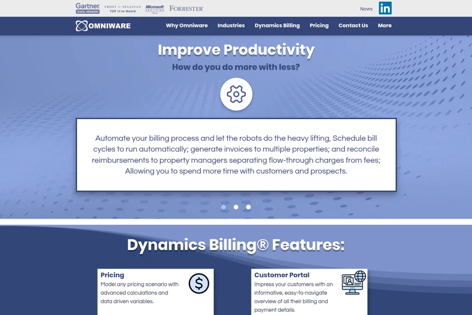Landing page preview
