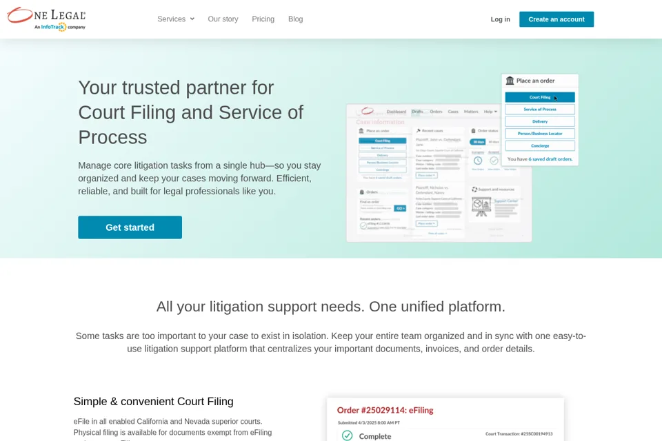 Landing page preview