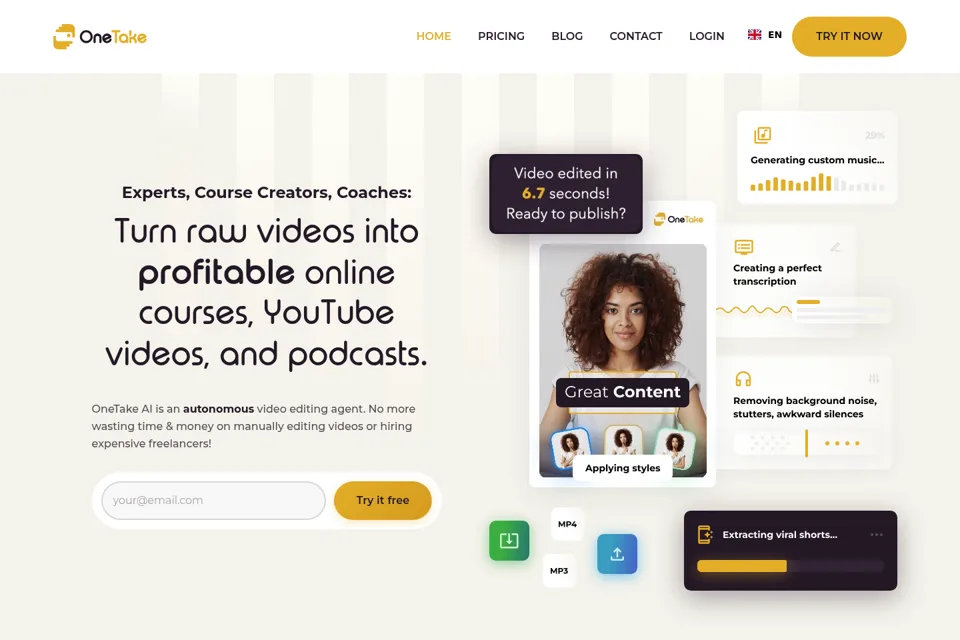 Landing page preview