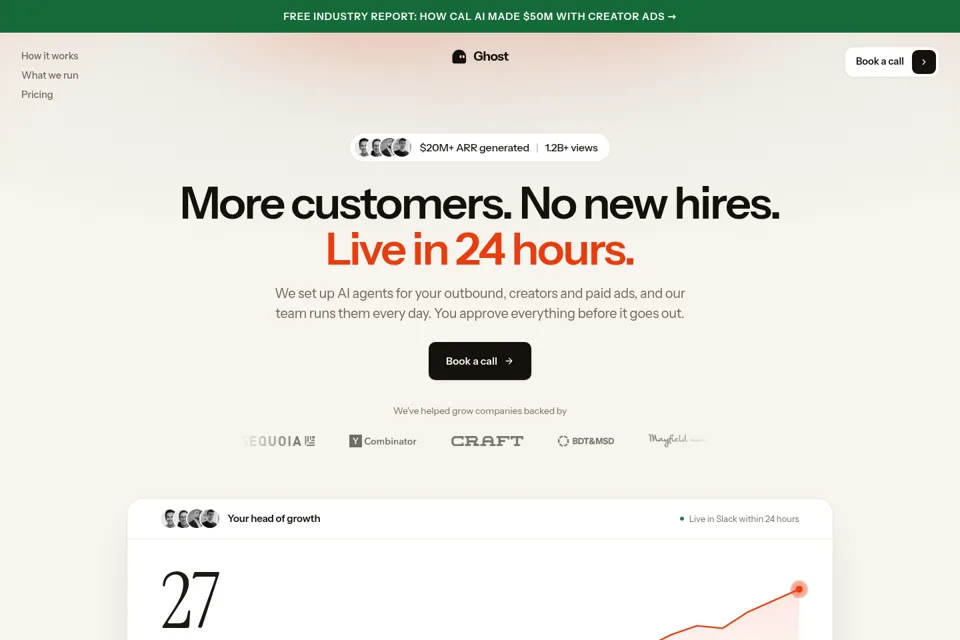 Landing page preview