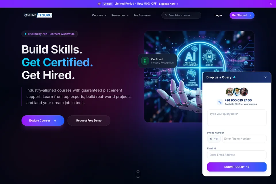 Landing page preview