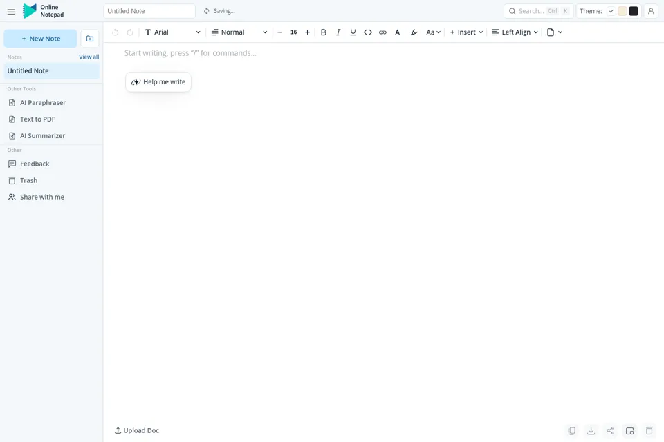 Landing page preview