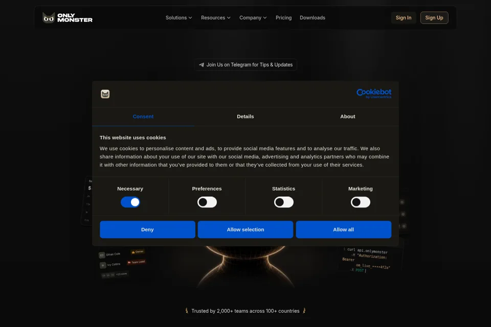 Landing page preview
