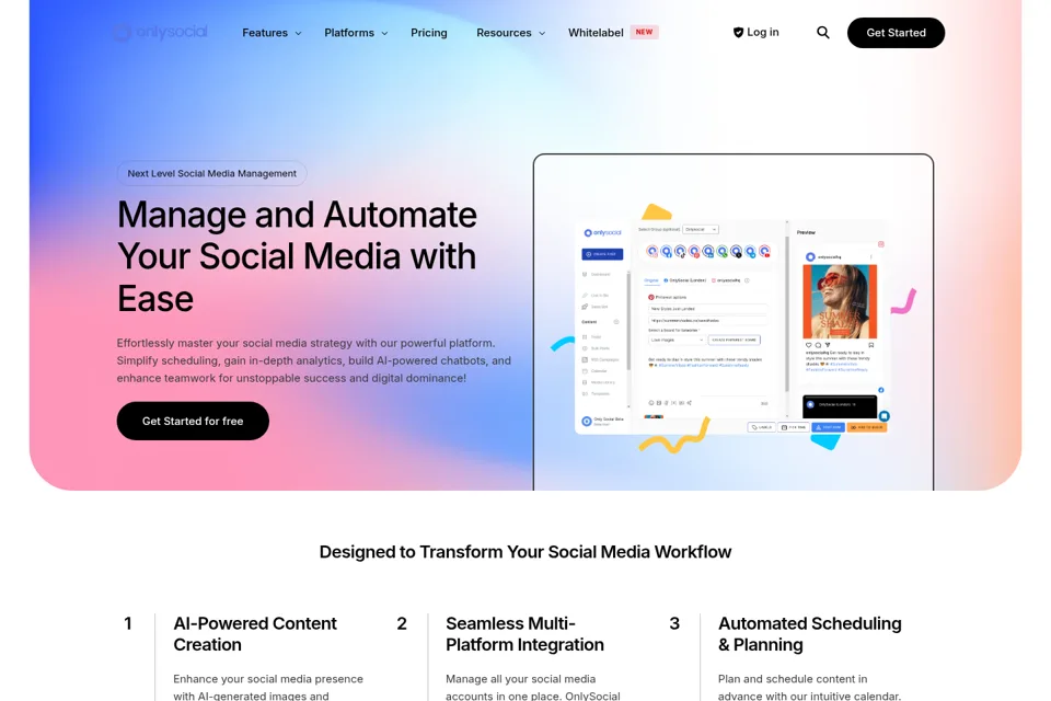 Landing page preview