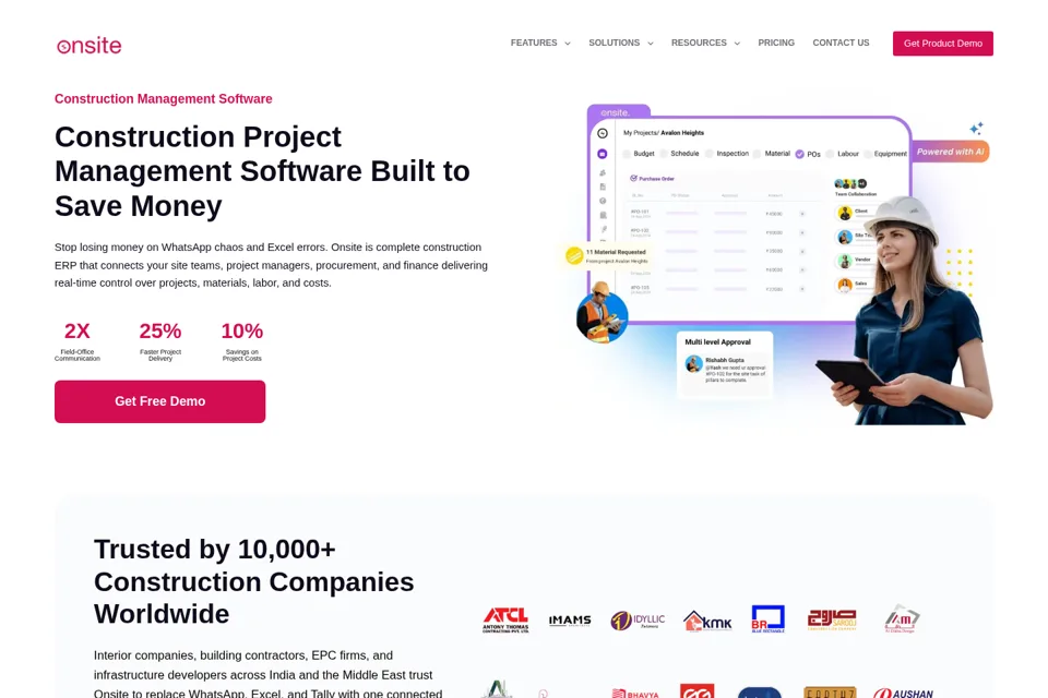Landing page preview