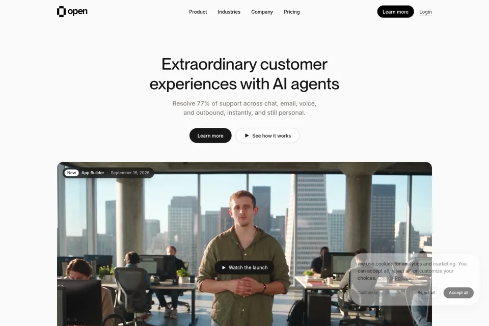 Landing page preview