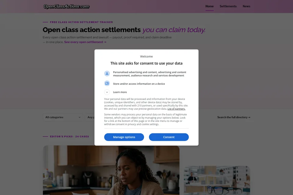 Landing page preview