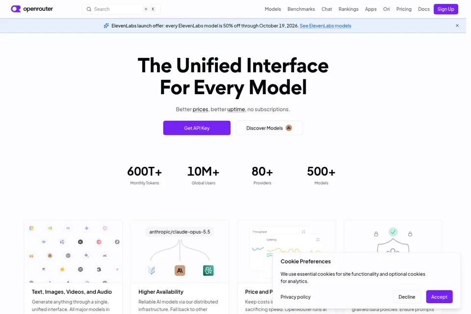 Landing page preview