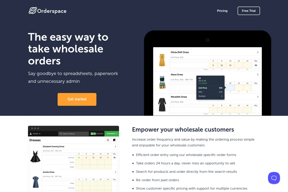 Landing page preview