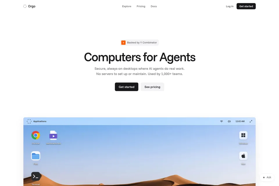 Landing page preview