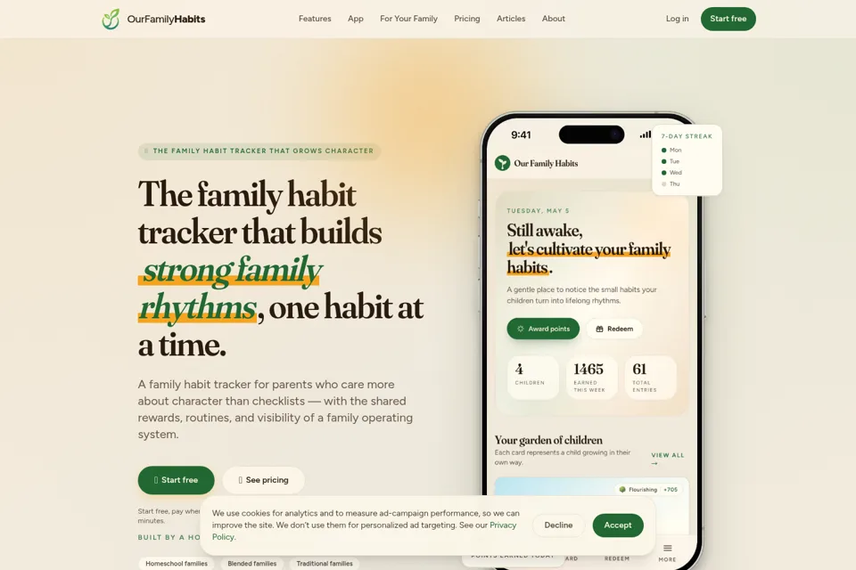Landing page preview