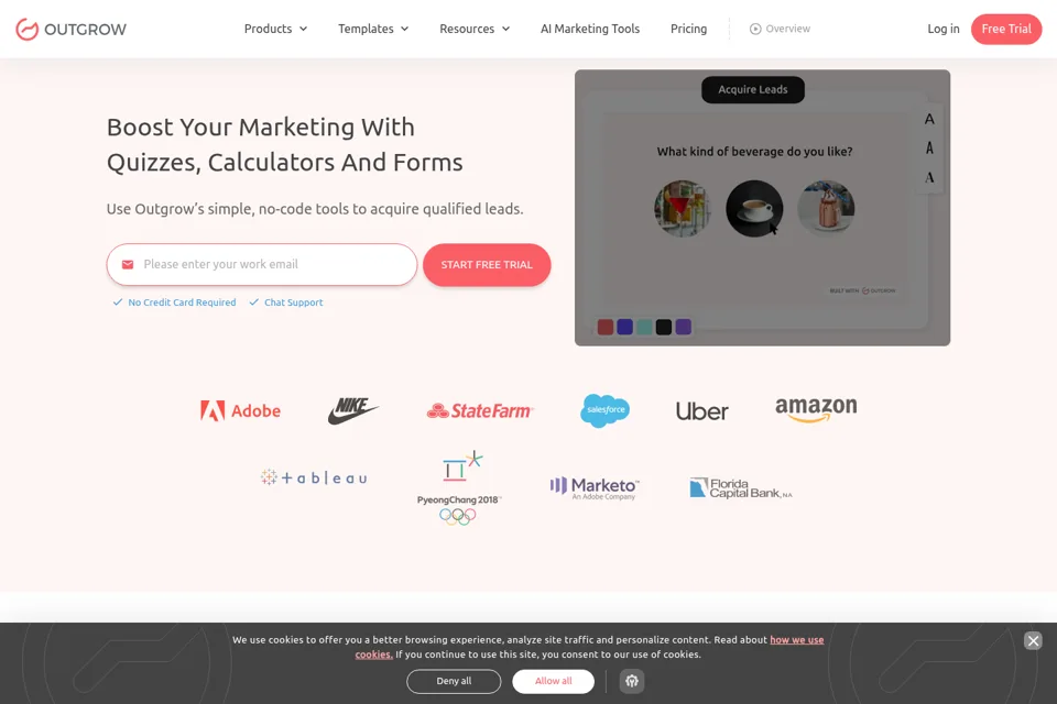 Landing page preview