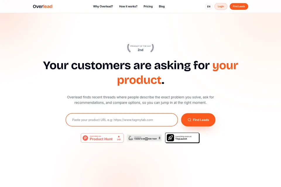 Landing page preview