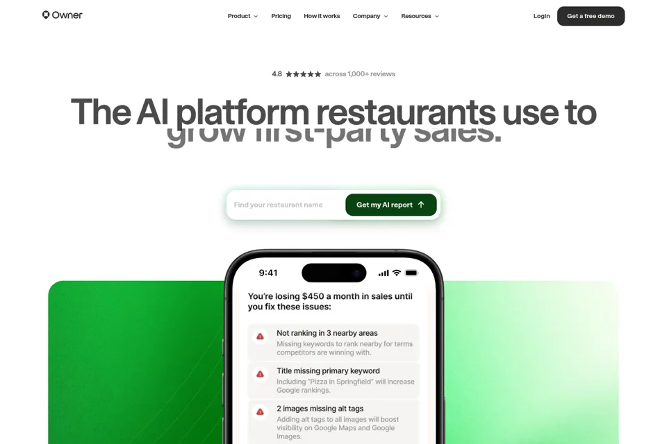 Landing page preview