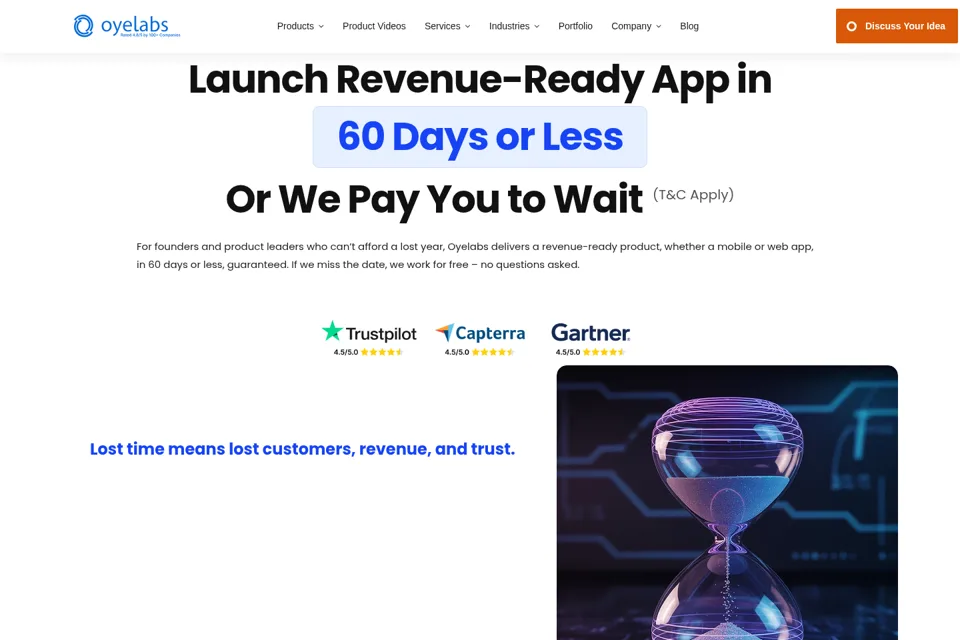 Landing page preview