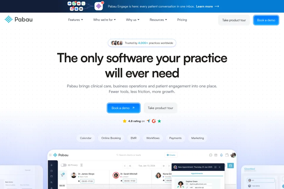 Landing page preview