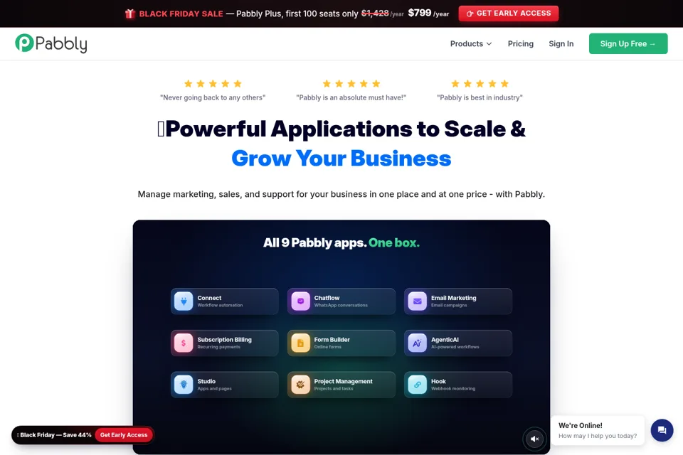 Landing page preview