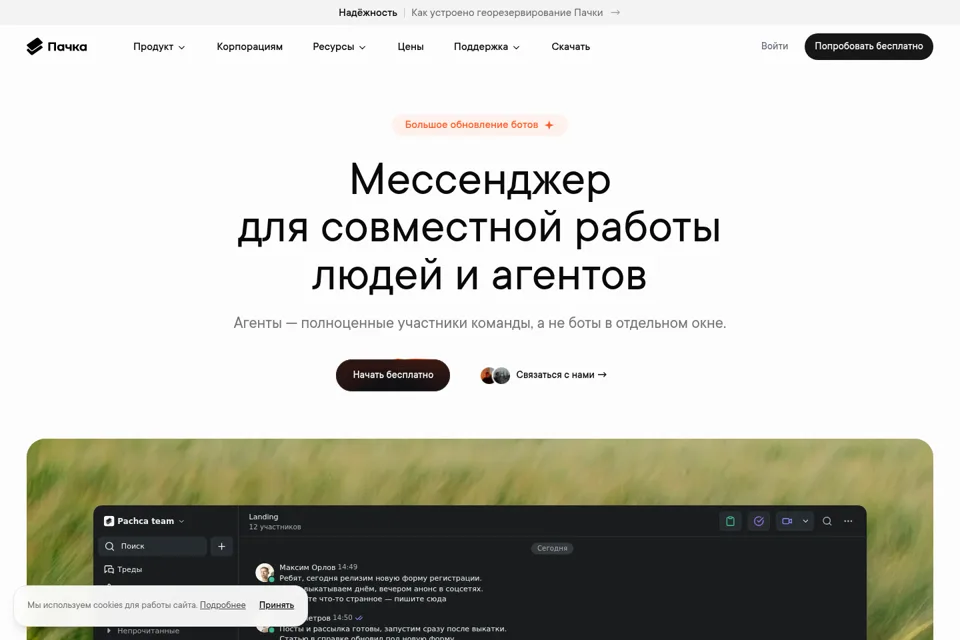 Landing page preview