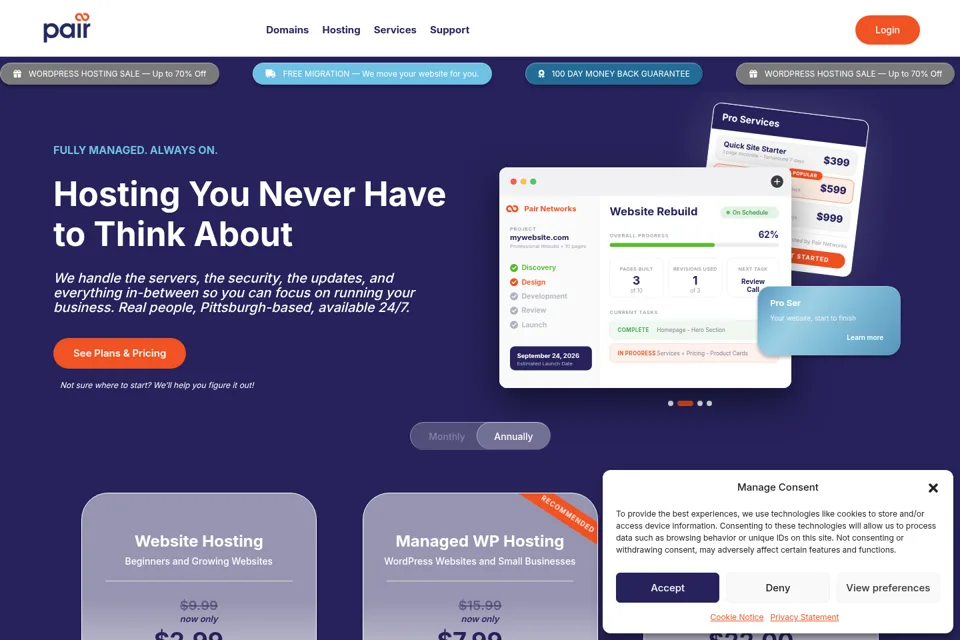 Landing page preview