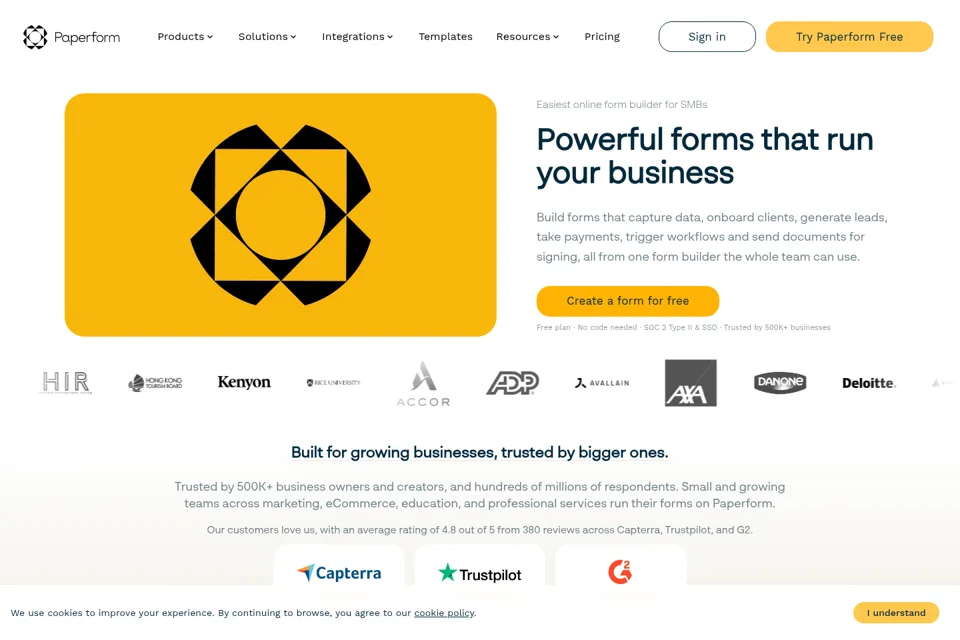Landing page preview