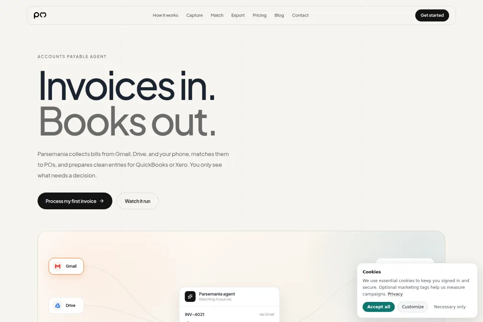 Landing page preview