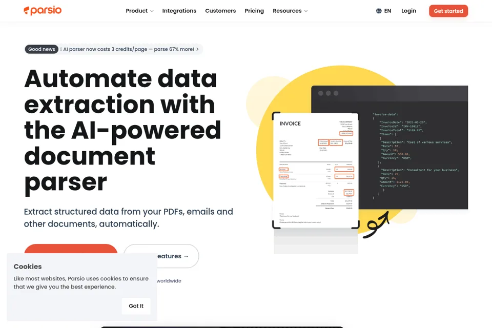 Landing page preview
