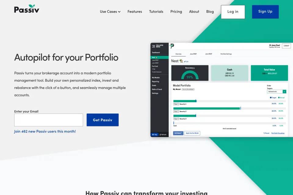 Landing page preview