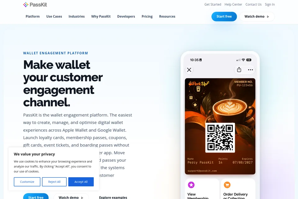 Landing page preview