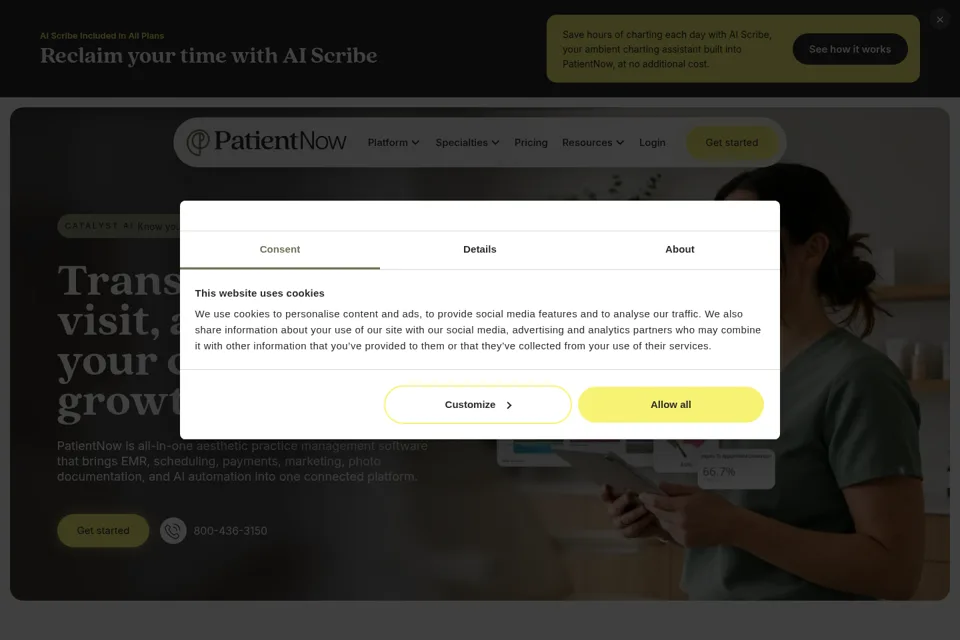 Landing page preview