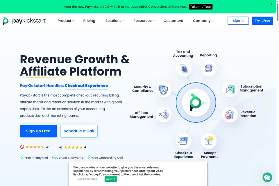 Landing page preview