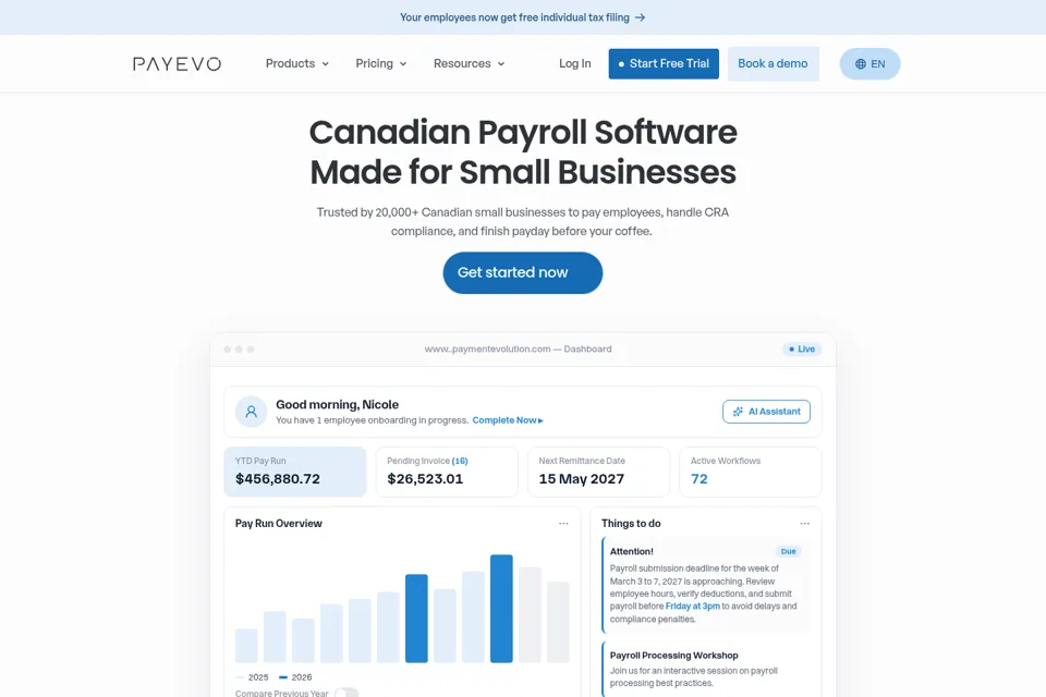 Landing page preview