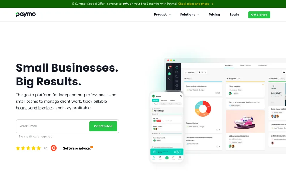 Landing page preview