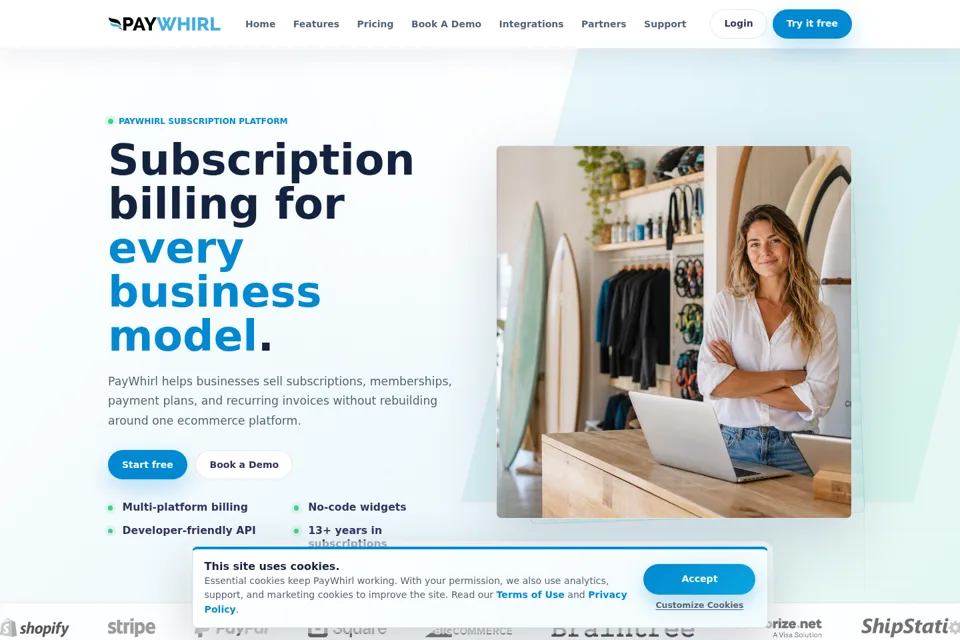 Landing page preview