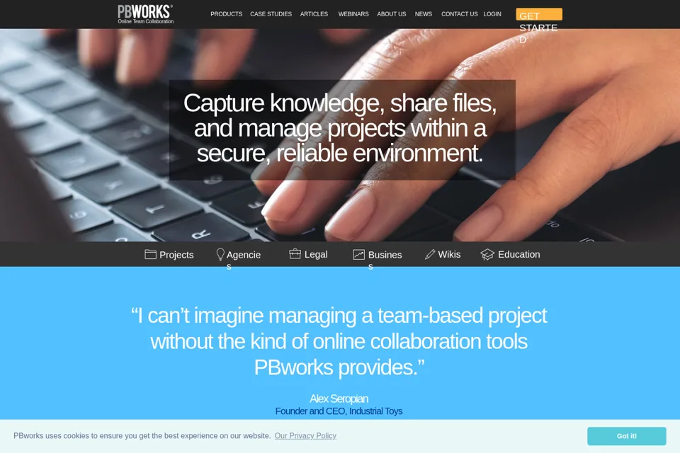 Landing page preview
